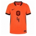 Nederländerna Virgil van Dijk #4 Hemmatröja VM 2026 Kortärmad